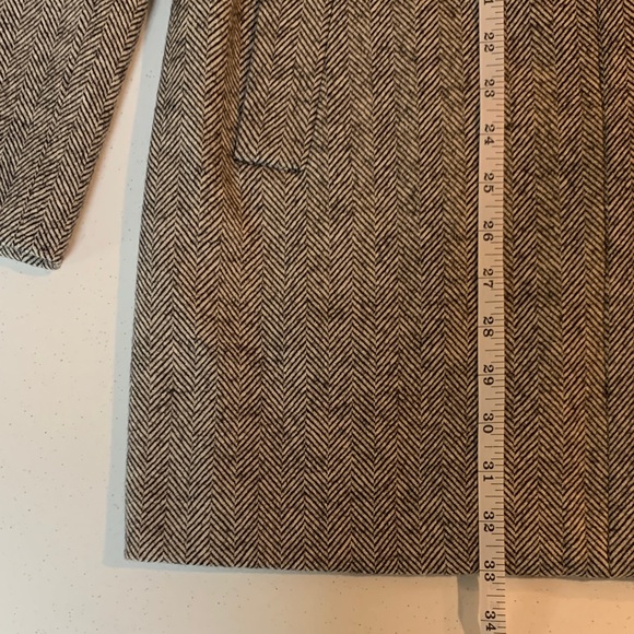 Gray Patterned Women's Trench Coat - Picture 12 of 12